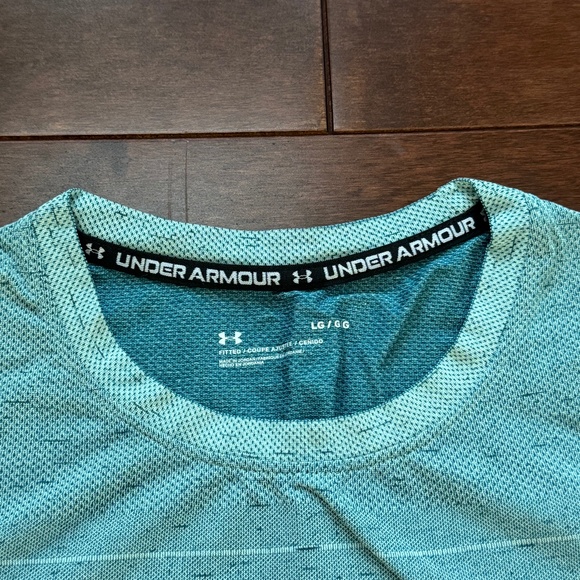 Under Armour Men's Athletic Turquoise Short Sleeve - Picture 3 of 3
